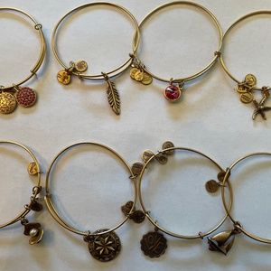 Alex and Ani Gold Bracelet Bundle, 8